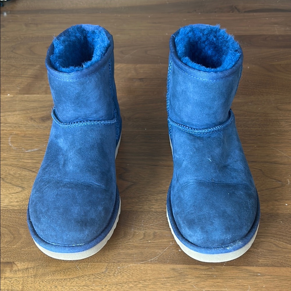 UGG classic mini.  Navy. Size 8